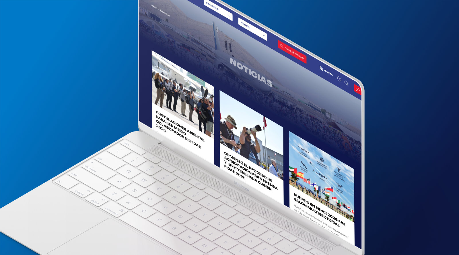 Fidae: Plataforma web para una feria de escala internacional